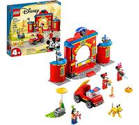 LEGO Disney Mickey and Friends - Mickey & Friends Fire Truck & Station 10776 Building Kit; Fun Firehouse Play Set; New 2021 (144 Pieces)