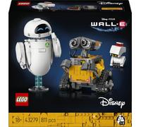 LEGO | Disney Pixar WALL-E and EVE - Display Model Kit for Adults - Brick-Built Robots with M-O & Hal Figures - DIY Home Decor - Collectible Gift for Fans - 43279