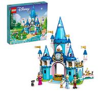 LEGO Disney Princess Cinderella and Prince Charming's Castle 43206 Doll House, Buildable Toy with 3 Mini Dolls, Plus Gus Gus and Lucifer Figures