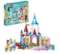 LEGO Disney Princess Creative Castles 43219 , Toy Castle Playset with Belle and Cinderella Mini-Dolls and Bricks Sorting Box, Travel Toys for Girls and Boys, Sensory Toy for Kids Ages 6+