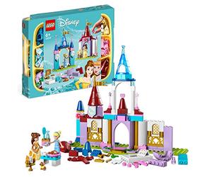 LEGO Disney Princess Creative Castles , Toy Castle Playset with Belle and Cinderella Mini-Dolls and Bricks Sorting Box, Travel Toys for Kids, Girls and Boys Aged 6+ 43219