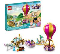 LEGO | Disney Princess Enchanted Journey 3in1 Playset with Cinderella, Jasmine, Rapunzel Mini Dolls with Toy Horse & Carriage, Flying Carpet, Hot Air Balloon, Gift for Girls and Boys Aged 6 Plus 43216