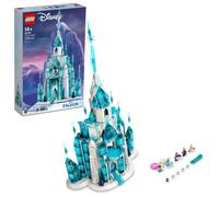 LEGO Disney Princess The Ice Castle Building Toy 43197 with Frozen Anna and Elsa Mini Doll Figures and Olaf Figure Disney Castle Kit to Build Disne