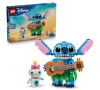 LEGO | Disney Stitch & Scrump Toy - 2 Figures w/Accessories incl. a Ukulele for Kids' Room Decor - Birthday Gift Idea for 9+ Year Old Girls, Boys & Movie Fans - 43296
