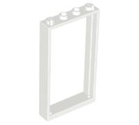 LEGO Door, Frame 1 x 4 x 6 with 2 Holes on Top and Bottom, Part 60596, Choose Your Colour, Part 60596, Choose Your Colour (White, 2, count)