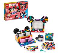 LEGO DOTS Disney Mickey & Minnie Mouse Back-to-School Project Box 41964 6in1 Toy Arts and Crafts Building Set with Bag Tags Sticker Patch and Desk Ti