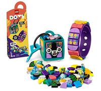 LEGO DOTS Neon Tiger Bracelet & Bag Tag 41945 DIY Craft Kit Bundle; A Creative Gift for Animal Fans Who Like to Make Keychain-Style Accessories; Fun Inspiration Set for Kids Aged 6+ (188 Pieces)