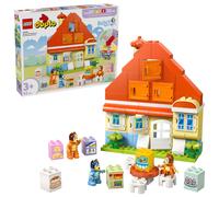 LEGO DUPLO Bluey: Bluey's Family House with Memory Game - Learning Toy for Toddlers - incl. 3 Figures, Opening Windows & a Board Game - Gift for 3+ Year Old Girls & Boys - 10459