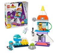 LEGO DUPLO 3in1 Space Shuttle Adventure Bricks Set, Rocket Toy for 3 Plus Year Old Toddlers, Boys & Girls with Astronaut Figures, Science Learning Toys, Birthday Gift Idea 10422
