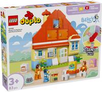 LEGO DUPLO Bluey: Bluey's Family House with Memory Game - Learning Toy for Toddlers - incl. 3 Figures, Opening Windows & a Board Game - Gift for 3+ Year Old Girls & Boys - 10459