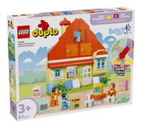 LEGO DUPLO Bluey: Bluey's Family House with Memory Game - Learning Toy for Toddlers - incl. 3 Figures, Opening Windows & a Board Game - Gift for 3+ Year Old Girls & Boys - 10459