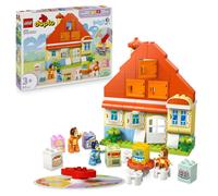 LEGO DUPLO Bluey: Bluey's Family House with Memory Game - Learning Toy for Toddlers - incl. 3 Figures, Opening Windows & a Board Game - Gift for 3+ Year Old Girls & Boys - 10459