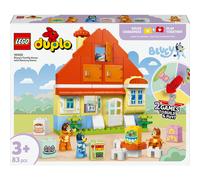 LEGO DUPLO Bluey: Bluey's Family House with Memory Game - Learning Toy for Toddlers - incl. 3 Figures, Opening Windows & a Board Game - Gift for 3+ Year Old Girls & Boys - 10459
