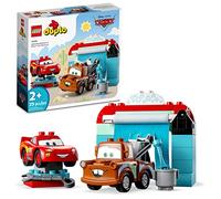 LEGO DUPLO Disney and Pixar's Cars Lightning McQueen & Mater's Car Wash Fun 10996, Buildable Toy for 2 Year Old Toddlers, Boys & Girls, Birthday Gift Idea