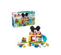 LEGO DUPLO Disney Mickey Mouse Clubhouse with Minnie & Pluto - Educational Fine Motor Skills Toy for Toddlers - incl. 3 Figures & Toodles - Gift for 2+ Year Old Boys & Girls - 10465