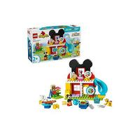 LEGO DUPLO Disney Mickey Mouse Clubhouse with Minnie & Pluto - Educational Fine Motor Skills Toy for Toddlers - incl. 3 Figures & Toodles - Gift for 2+ Year Old Boys & Girls - 10465