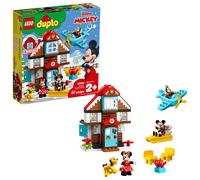 LEGO DUPLO Disney Mickey's Vacation House 10889 Toy House Building Set for Toddlers with Minnie Mouse Goofy Pluto and Mickey Mouse Figures (57 Piece