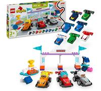LEGO® DUPLO® Town F1® Team Race Cars & Drivers Building Toy for Family Fun 10445