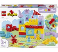 LEGO DUPLO Hopsy's Castle Game 10450 | Toys for 3+ Year Old Girls & Boys, Educational Motor Skills Set, 3 Animal Figures, Board Game, Birthday Gift, 47 Pieces