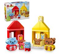 LEGO DUPLO My First Daily Routines: Eating & Bedtime Toy for Social and Emotional Roleplay Animal Toys Gift for Preschool Kids Ages 18 Months and Up