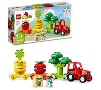 LEGO DUPLO My First Fruit and Vegetable Tractor Toy 10982, Stacking and Color Sorting Toys for Babies and Toddlers Ages 1 .5 - 3 Years Old, Educational Early Learning Set