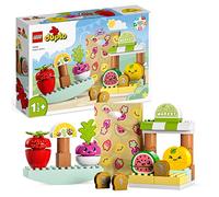 LEGO DUPLO My First Organic Market, Fruit and Vegetables Toy Food Set, Learn Numbers, Stacking Educational Toys for Toddlers 18 Months - 3 Years Old 10983
