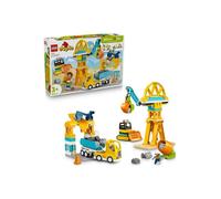 LEGO DUPLO My Town 10476 The Construction Site and 3-in-1 Construction Vehicles - Creative Playset