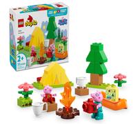 LEGO DUPLO Peppa Pig Camping Trip Toddler Learning Toy - Sensory Toy for Creative and Developmental Play - Fun Birthday Gift for Peppa Pig Fans Kids