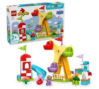 LEGO DUPLO Peppa Pig Funfair Toddler Toy - Sensory Toy Featuring Peppa Pig - Fun Gift for 2+ Year Old Boy or Girl - Helps Preschoolers Develop Color S