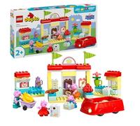 LEGO DUPLO Peppa Pig Supermarket - Educational Fine Motor Skills Toy for 2+ Year Old Girls & Boys - in Shop with Car Toy and 4 Figures - Gift Idea for Toddlers - 10434