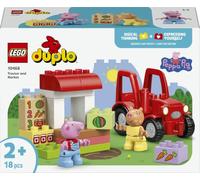 LEGO DUPLO Peppa Pig Tractor and Market 10468 | Toys for 2+ Year Old Girls & Boys, Educational Motor Skills Set, 2 Figures including Pedro Pony, Gift for Toddlers, 18 Pieces