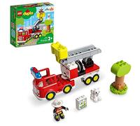 LEGO DUPLO Rescue Fire Truck 10969 Building Toy; Firefighter and Fire Truck with Lights and Siren for Kids Aged 2+ (21 Pieces)