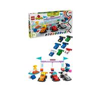 LEGO® DUPLO® Town F1® Team Race Cars & Drivers Building Toy for Family Fun 10445