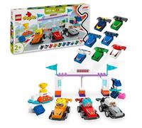 LEGO® DUPLO® Town F1® Team Race Cars & Drivers Building Toy for Family Fun 10445