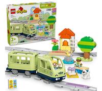 LEGO DUPLO Town Interactive Adventure Train Set - Building Toy for Toddlers Boys and Girls Ages 2+ - Learning Train Toy Playset with Lights and