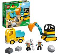 LEGO Duplo Truck & Excavator 10931 Toy Building Blocks for Toddlers 2+