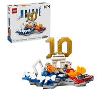 LEGO Editions Kylian Mbappé - Football Highlights Toy - 3D Display Model Kit w/Collectible Minifigure - Kids' Room Decor - Gift for 10+ Year Old Boys, Girls & Adult Sports Fans - 43013