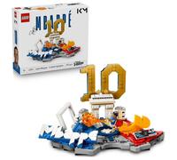 LEGO Editions Kylian Mbappé - Football Highlights Toy - 3D Display Model Kit w/Collectible Minifigure - Kids' Room Decor - Gift for 10+ Year Old Boys, Girls & Adult Sports Fans - 43013
