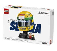 LEGO Editions Ayrton Senna Helmet - F1 Merchandise - Display Model Kit w/Collectible Minifigure - Gift for 14+ Year Old Boys & Adult Motorsport Fans - 43024