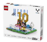 LEGO Editions Lionel Messi - Football Highlights Toy - 3D Display Model Kit w/Collectible Minifigure - Kids' Room Decor - Gift for 10+ Year Old Boys, Girls & Adult Sports Fans - 43011