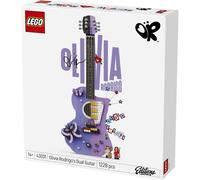LEGO Editions Olivia Rodrigo's Dual Guitar - 3D Model Kit w/ 2 Minifigures, Stars & Butterflies - Kids' Room Decor - Music Gift for 14+ Year Old Teenage Girls, Boys & Fans - 43031