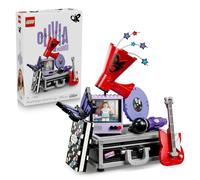 LEGO Editions Olivia Rodrigo's Secret Storage - Toy w/Suitcase, Microphone, Record, Megaphone, TV & Minifigure - Kids' Room Decor - Music Gift for 10+ Year Old Girls & Fans - 43030