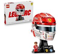 LEGO Editions Scuderia Ferrari HP Charles Leclerc Helmet - F1 Merchandise - Display Model Kit w/Collectible Minifigure - Gift for 14+ Year Old Boys & Adult Motorsport Fans - 43014