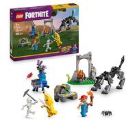 LEGO Fortnite Peely & Sparkplug's Camp 77075 | Toys for 7+ Year Old Boys & Girls, Wolf & Supply Llama Figures, 3 Minifigures & Campfire, Gaming Gift, 250 Pieces