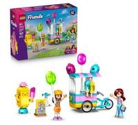 LEGO Friends Ice Cream & Balloon Stand - Toy Shop w/a Bike, 2 Mini Dolls, Play Food Accessories & Ice Pop Mascot - Birthday Gift for 6+ Year Old Girls - 42692