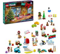 LEGO Friends Advent Calendar 2024, Christmas Countdown Toy for Kids with 24 Surprises Including 5 Mini-Doll Characters and 3 Animal Figures