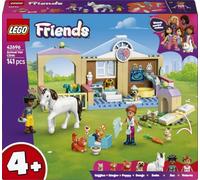 LEGO Friends Animal Vet Clinic - Educational Toy w/a Horse Stable, 2 Mini Dolls, Pet Dog, Bunny & Cat Figures Plus Accessories - Birthday Gift for 4+ Year Old Girls - 42696