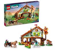 LEGO Friends Autumn’s Horse Stable 41745 Building Toy, Role-Play Fun for Kids Ages 7+, with 2 Mini-Dolls and 2 Horses, Carriage and Riding Accessories, A Gift Birthday Gift for Kids Who Love Horses