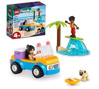 LEGO Friends Beach Buggy Fun 41725 Building Toy Set, Creative Fun for Toddlers Ages 4+, with 2 Mini-Dolls, Pet Dog and Dolphin Figures, a Beach Buggy Toy Car and Accessories, Medium