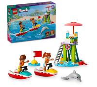 LEGO Friends Beach Water Scooter Lifeguard Toy Building Set for Kids Beach Toy Gift Idea for Girls and Boys Ages 5 Years and Up with 2 Mini Dolls an